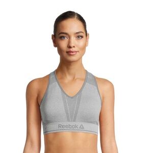 NWOT: Reebok Womens Medium Support Key Seamless Sports Bra Size Large